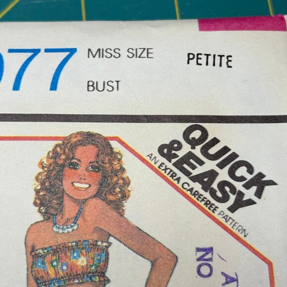 Vtg 1976 McCalls 5077 Cut Complete Pattern Ms Petite 6-8 Dress Skirt Top Pants - Picture 6 of 6